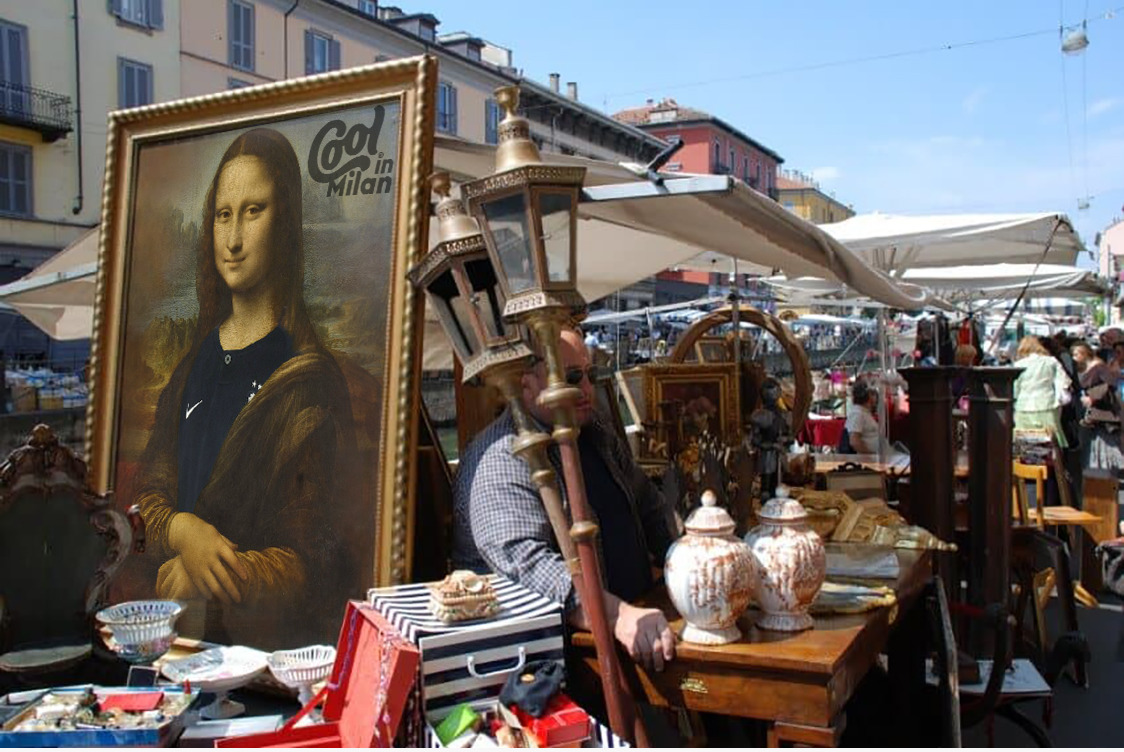 Mercado de antigüedades en Navigli